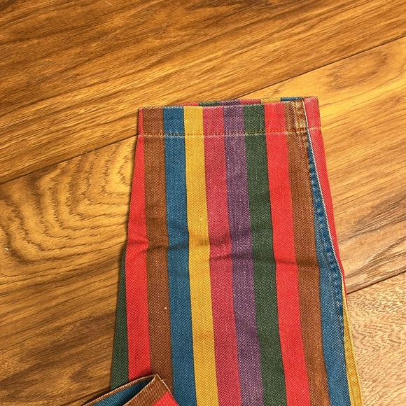 Vintage 90s High-Rise Cropped & Striped Jeans - Picture 2 of 12